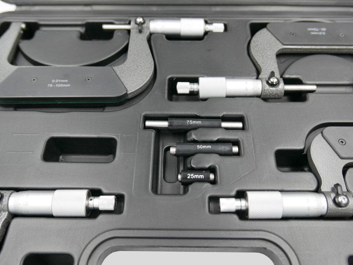 Buiten micrometerset ( 0-100 mm - 4 stuks) - Afbeelding 4