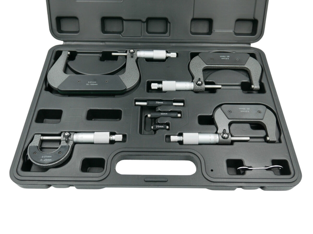 Buiten micrometerset ( 0-100 mm - 4 stuks) - Afbeelding 2